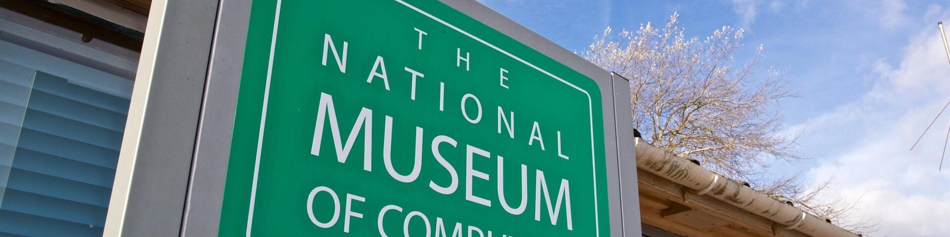 The National Museum of Computing mostrando señalización