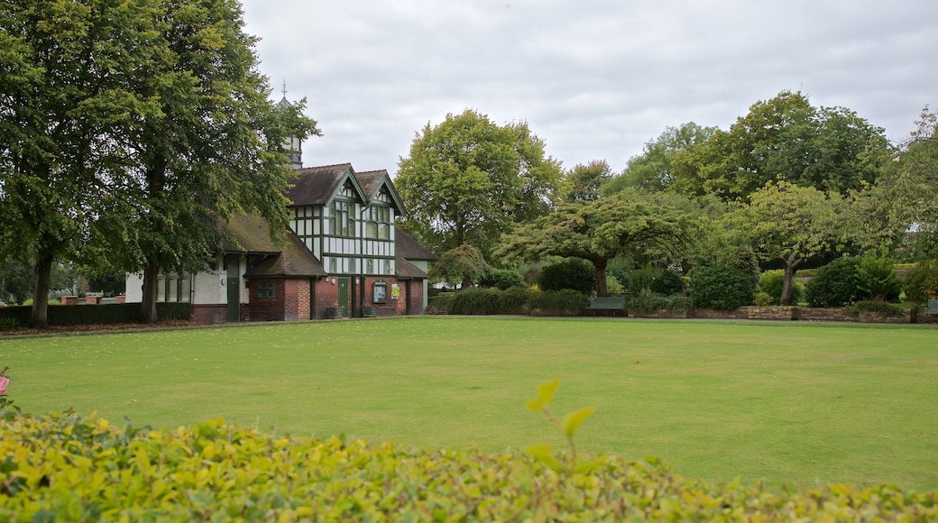 Burslem Park which includes a garden and a house