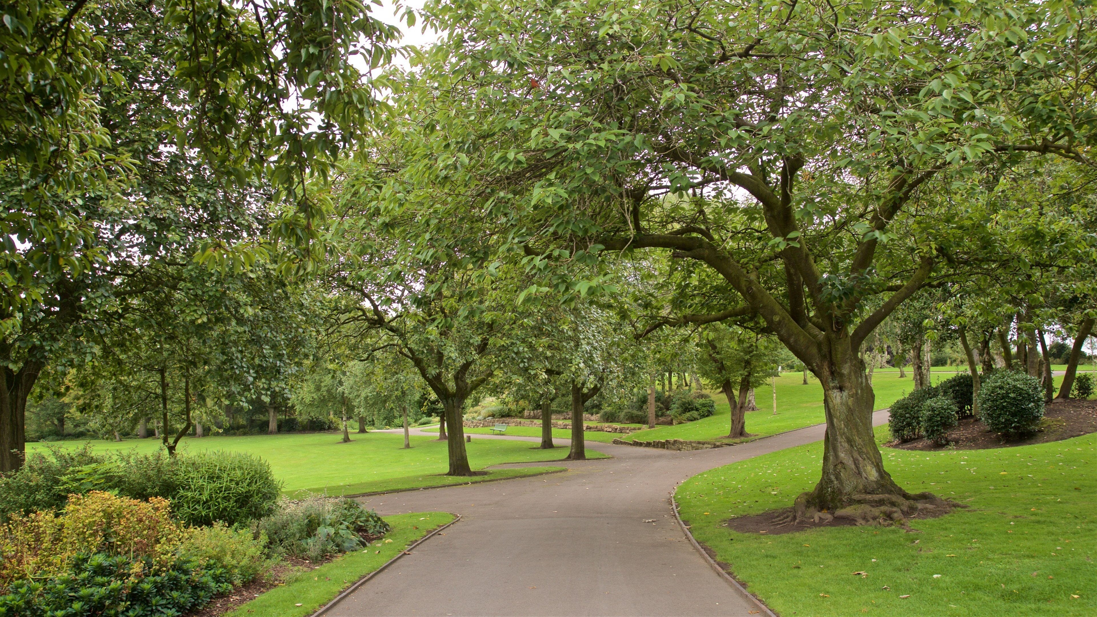 Burslem Park featuring a park