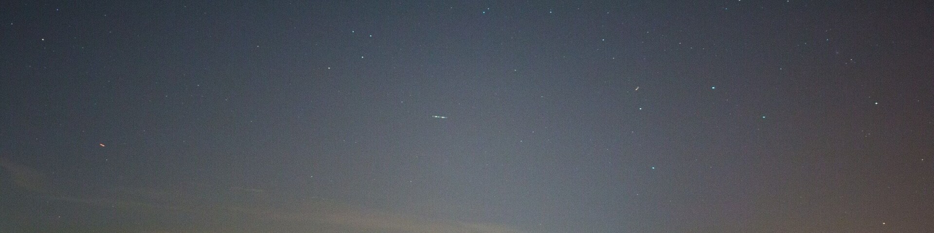 Willen lake in Milton Keynes by night