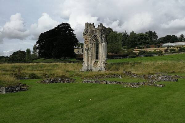 The scant remains of the Abbey at Kirkham. The other buildings are considerably better preserved.