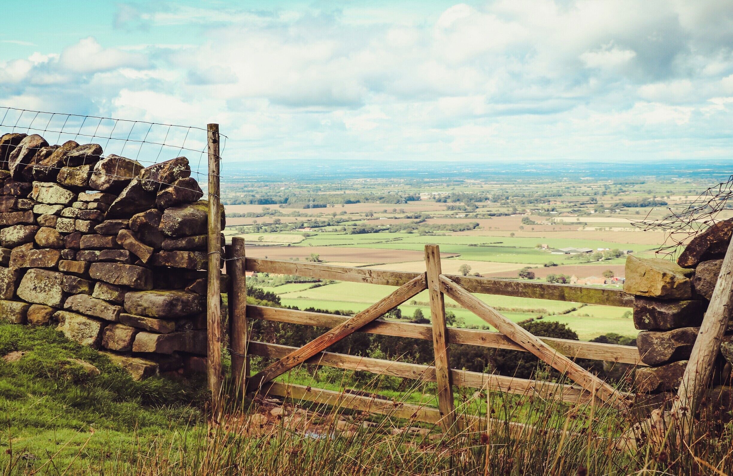 Looking across the vale