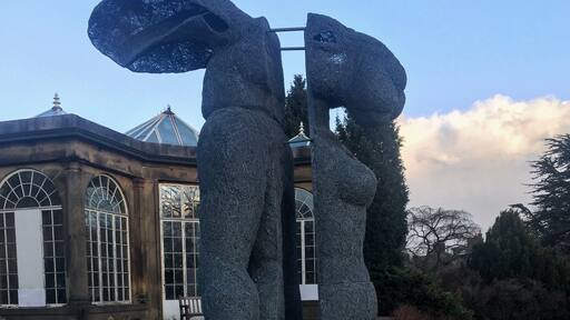 Sophie Ryder: Sitting. Taken early evening.