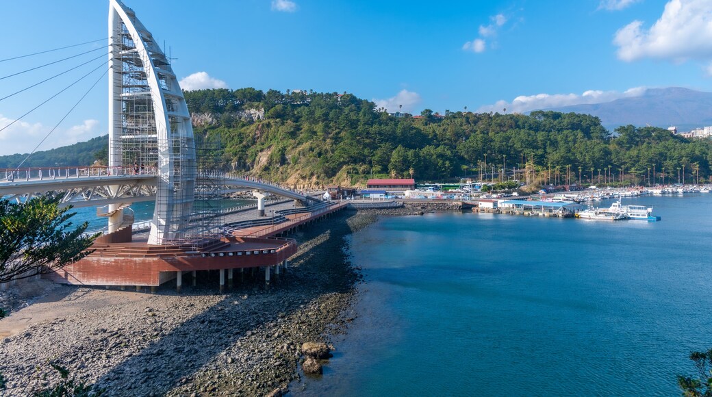 Saeyeongyo Bridge leading to Saeseom Island in Republic of Korea
