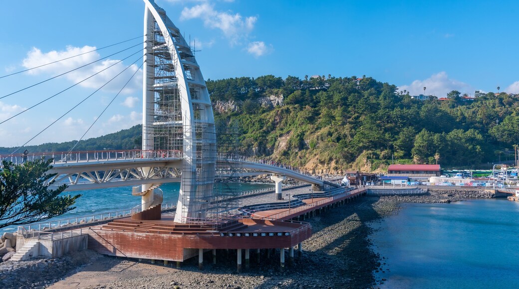 Saeyeongyo Bridge leading to Saeseom Island in Republic of Korea