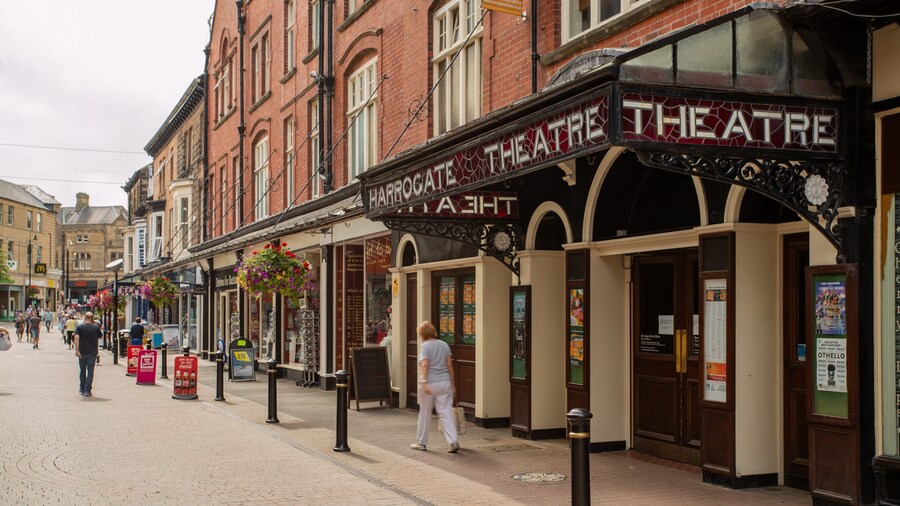 Harrogate Theatre featuring street scenes