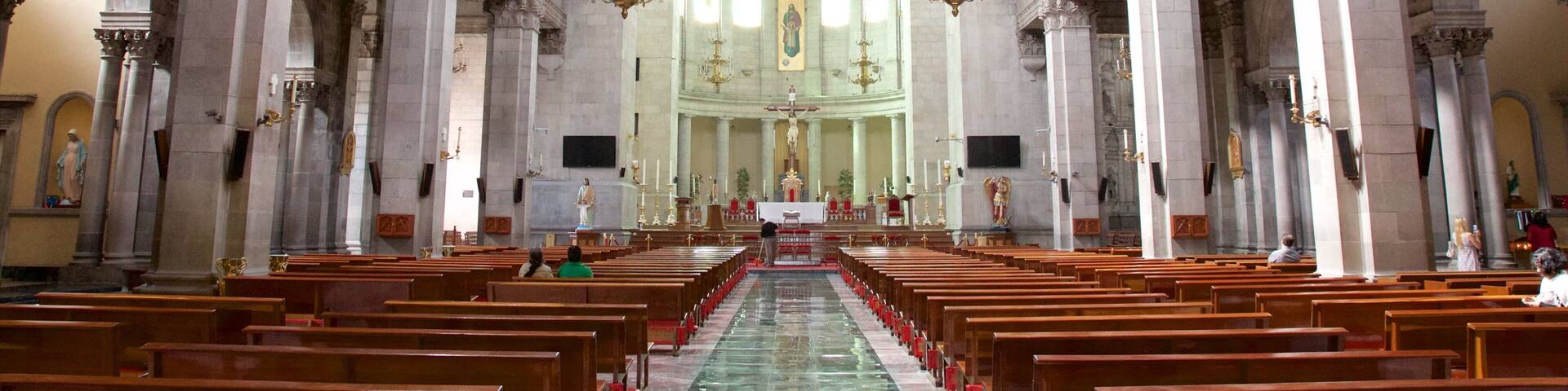 San Jose de Toluca Cathedral featuring interior views and a church or cathedral