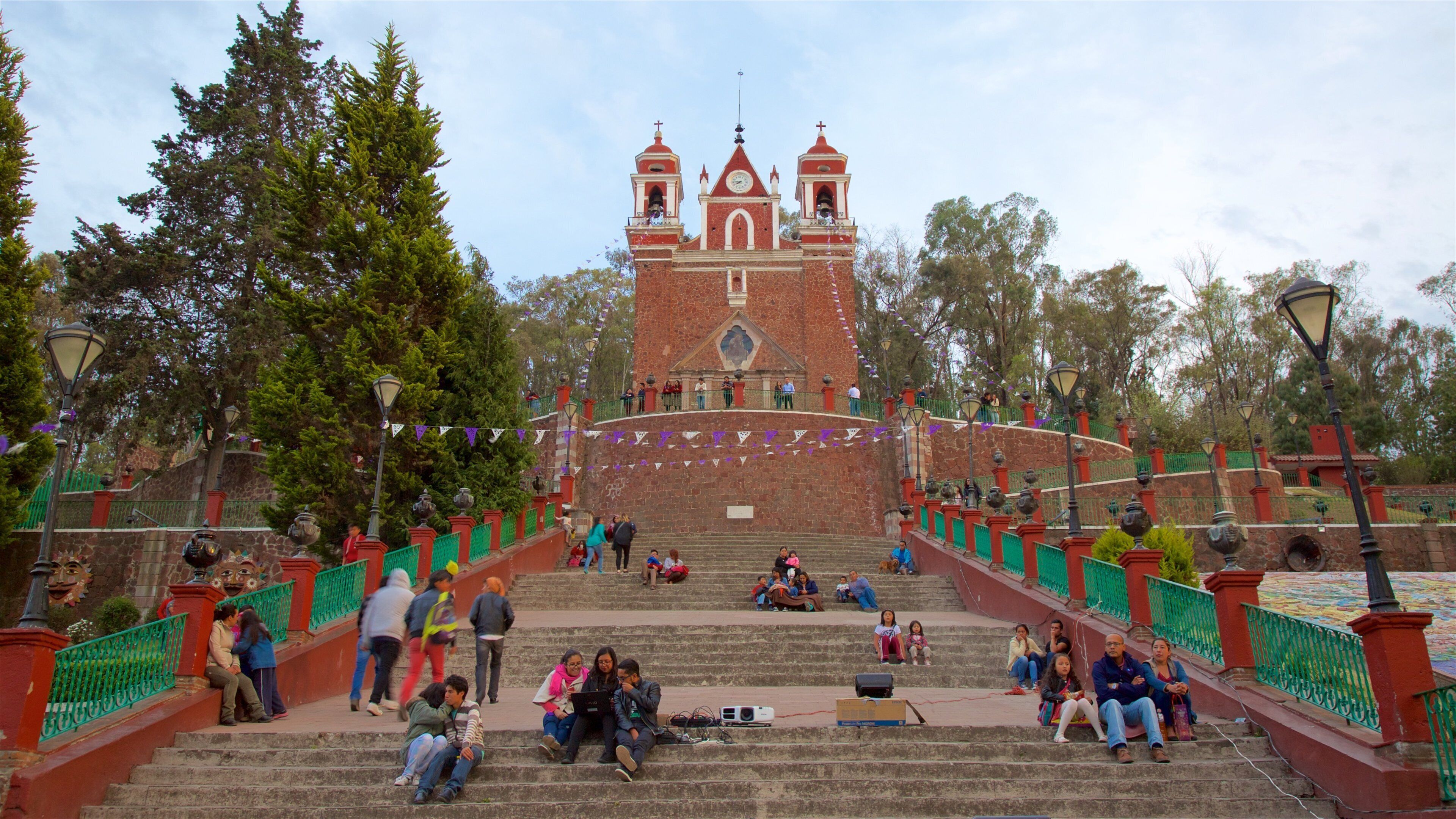 Church of Calvary which includes heritage elements as well as a small group of people