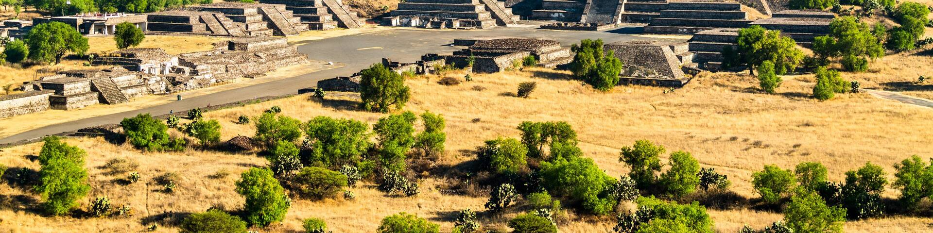 Pyramid of the Moon at Teotihuacan in Mexico