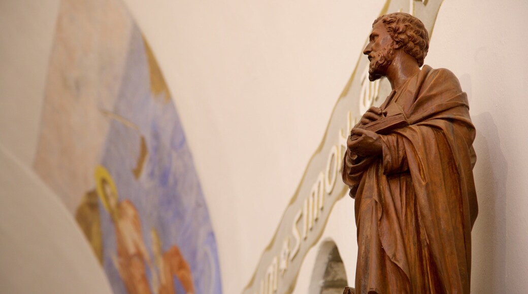 Saint Peter\'s Church which includes a statue or sculpture