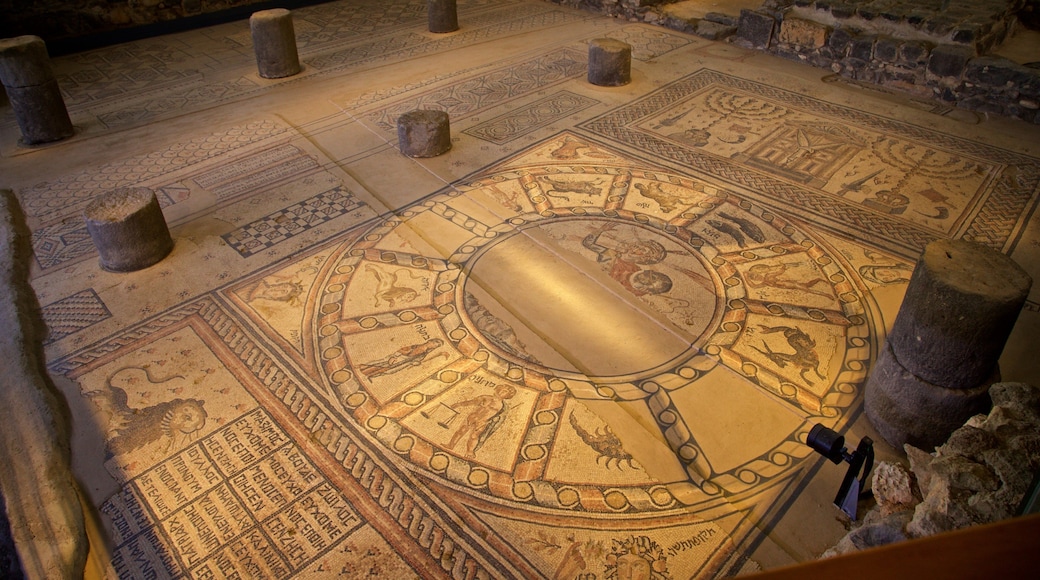 Hamat Tiberias National Park showing heritage elements and interior views