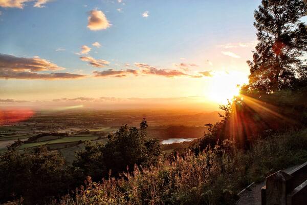 Sunset at the Sutton Bank.