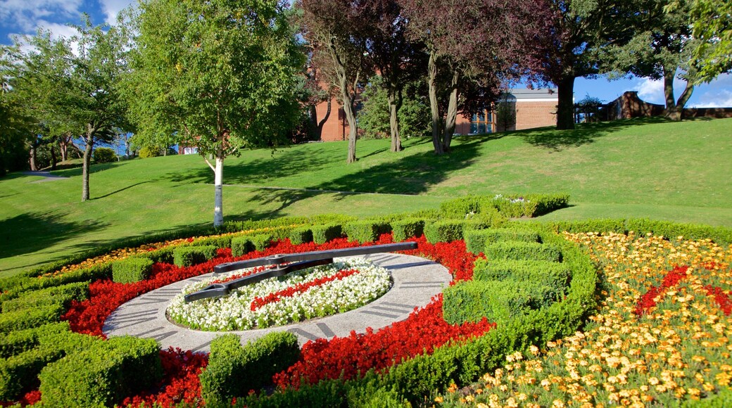 Whitby featuring a park and flowers