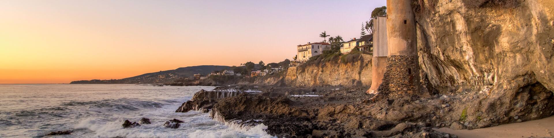 California coastline in Laguna Beach