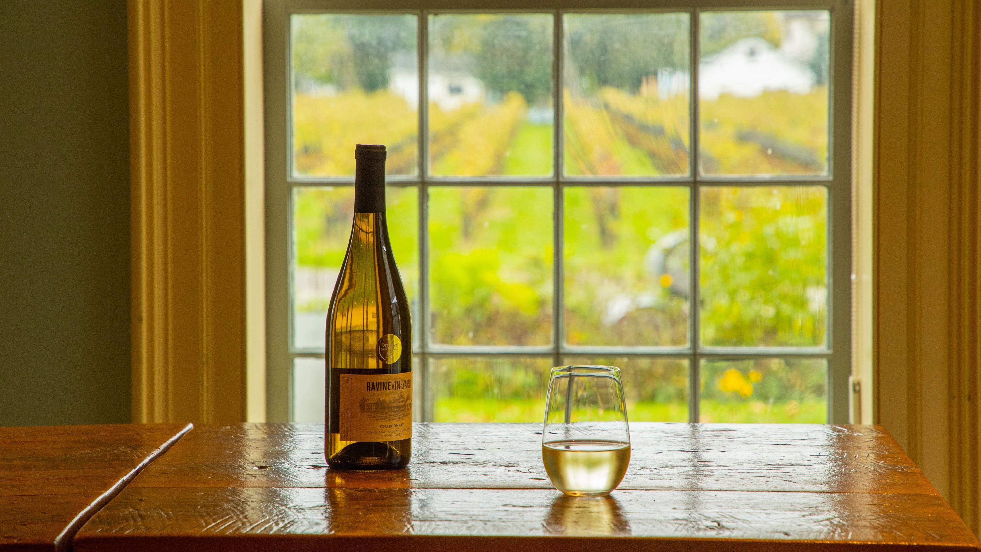 Ravine Vineyard Estate Winery showing drinks or beverages and interior views