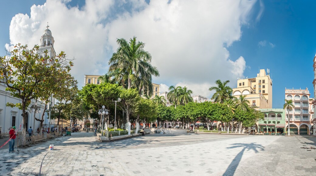 Zocalo or Plaza de Armas, the main square of Veracruz, Mexico