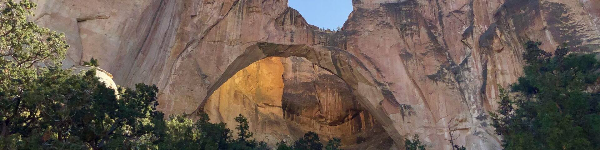 Visible from the parking lot a short walk will get you this closer vantage point.