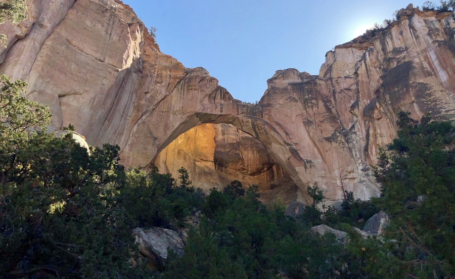 Visible from the parking lot a short walk will get you this closer vantage point.