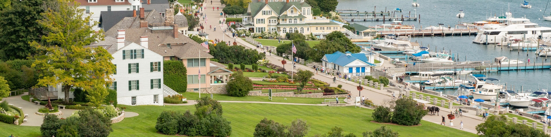 Mackinac Island viewed from Fort Mackinac