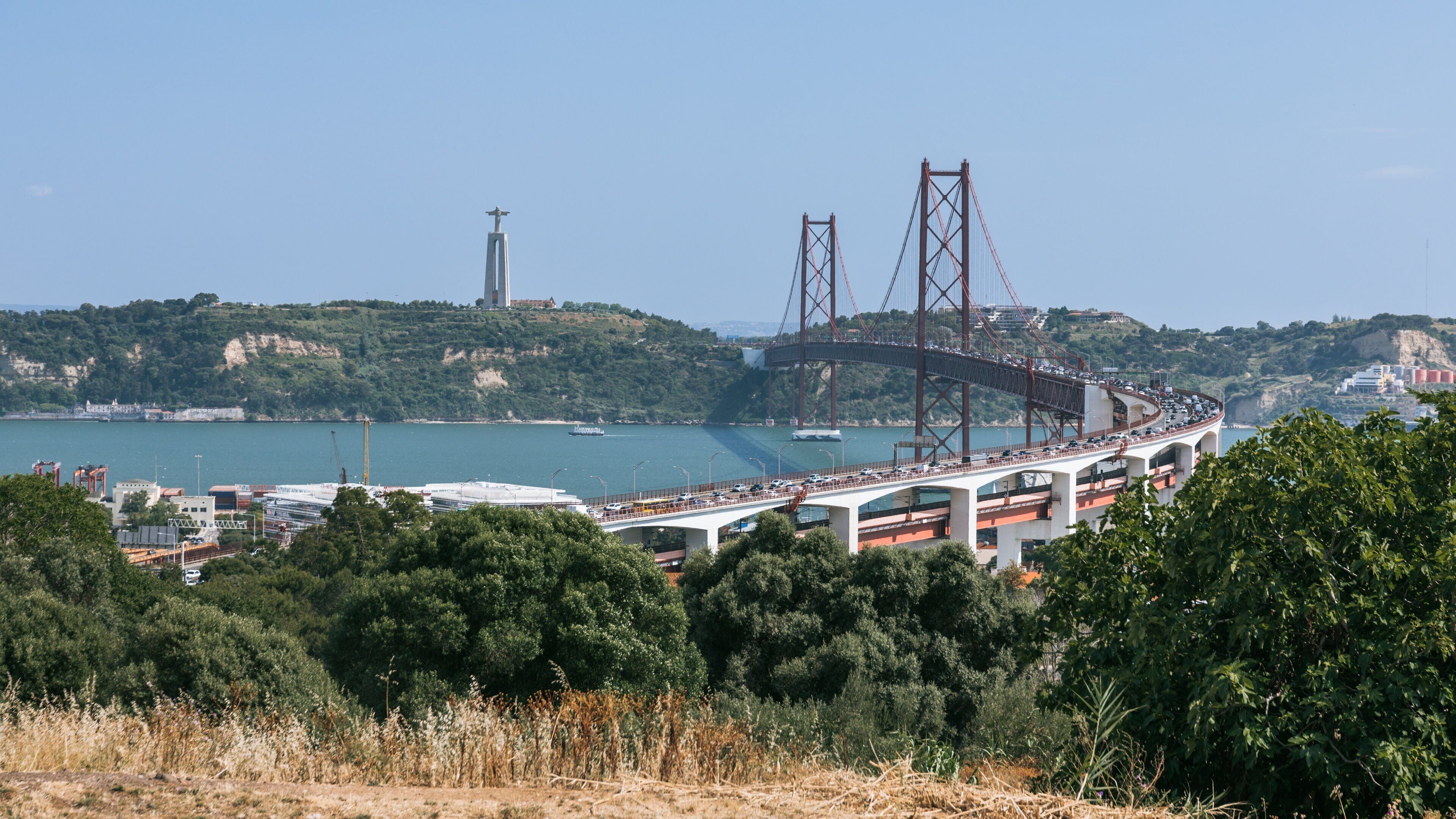 Monsanto Forest Park which includes a bridge and landscape views