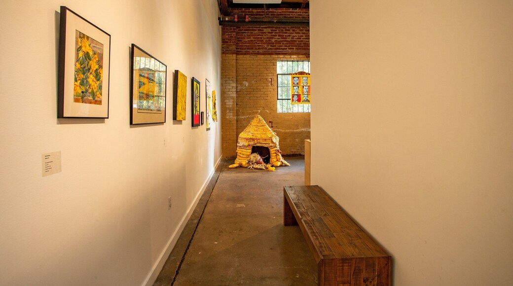 Athens Institute for Contemporary Art featuring interior views and art