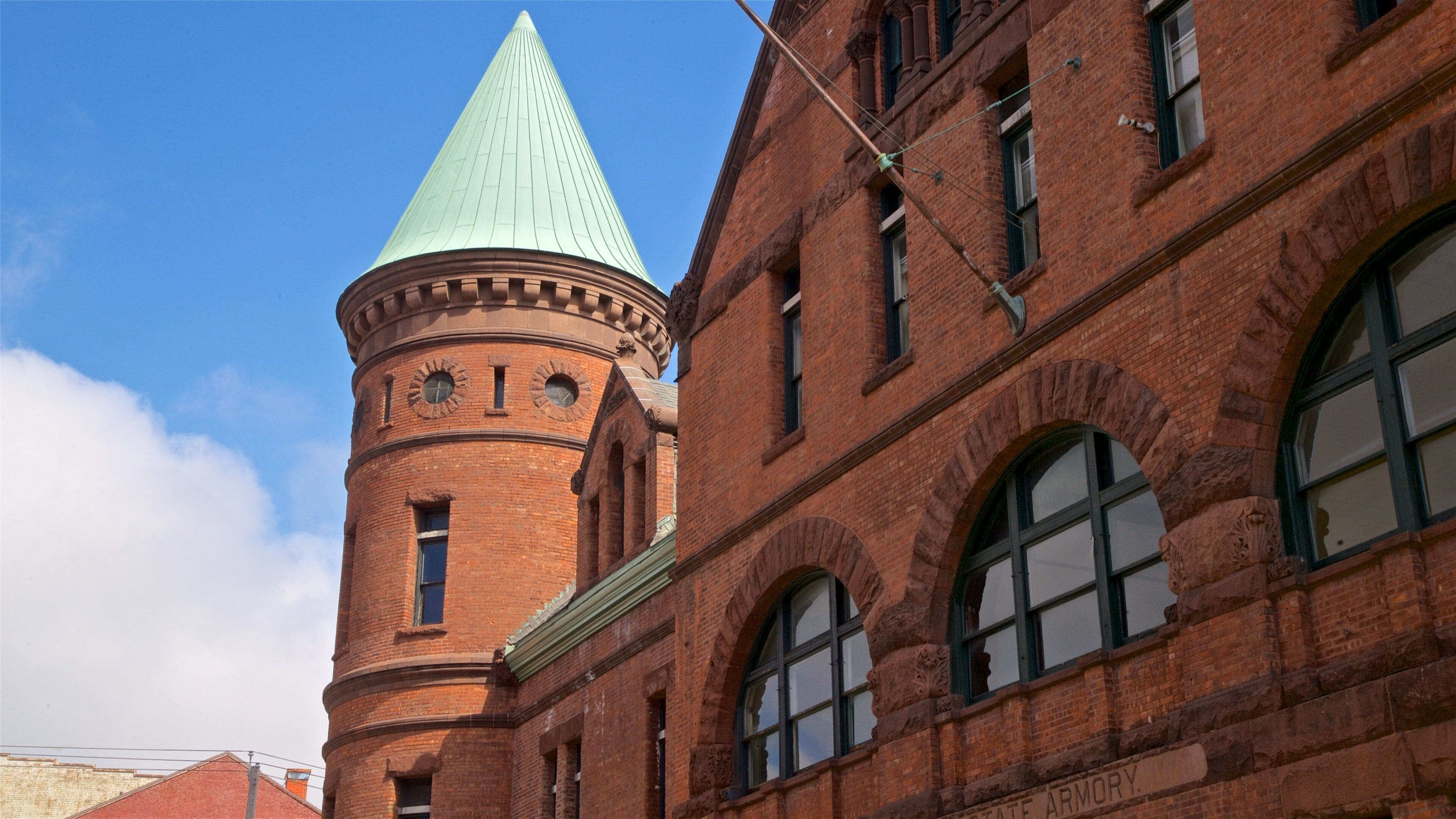 Washington Street Armory which includes heritage architecture