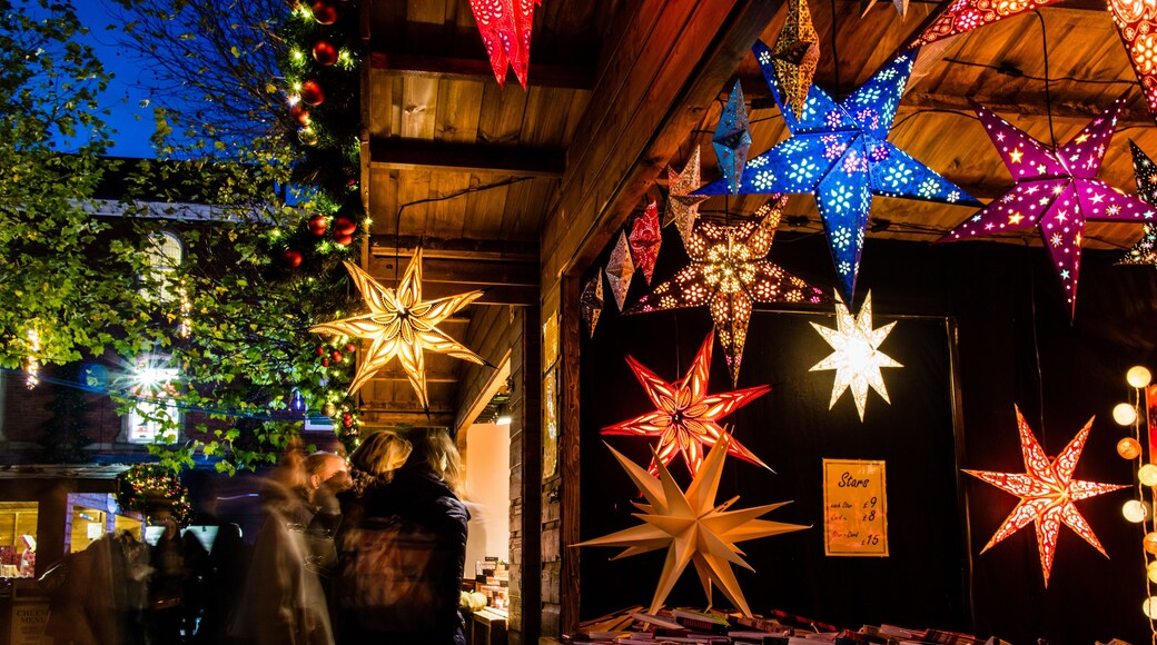 A christmas market stall