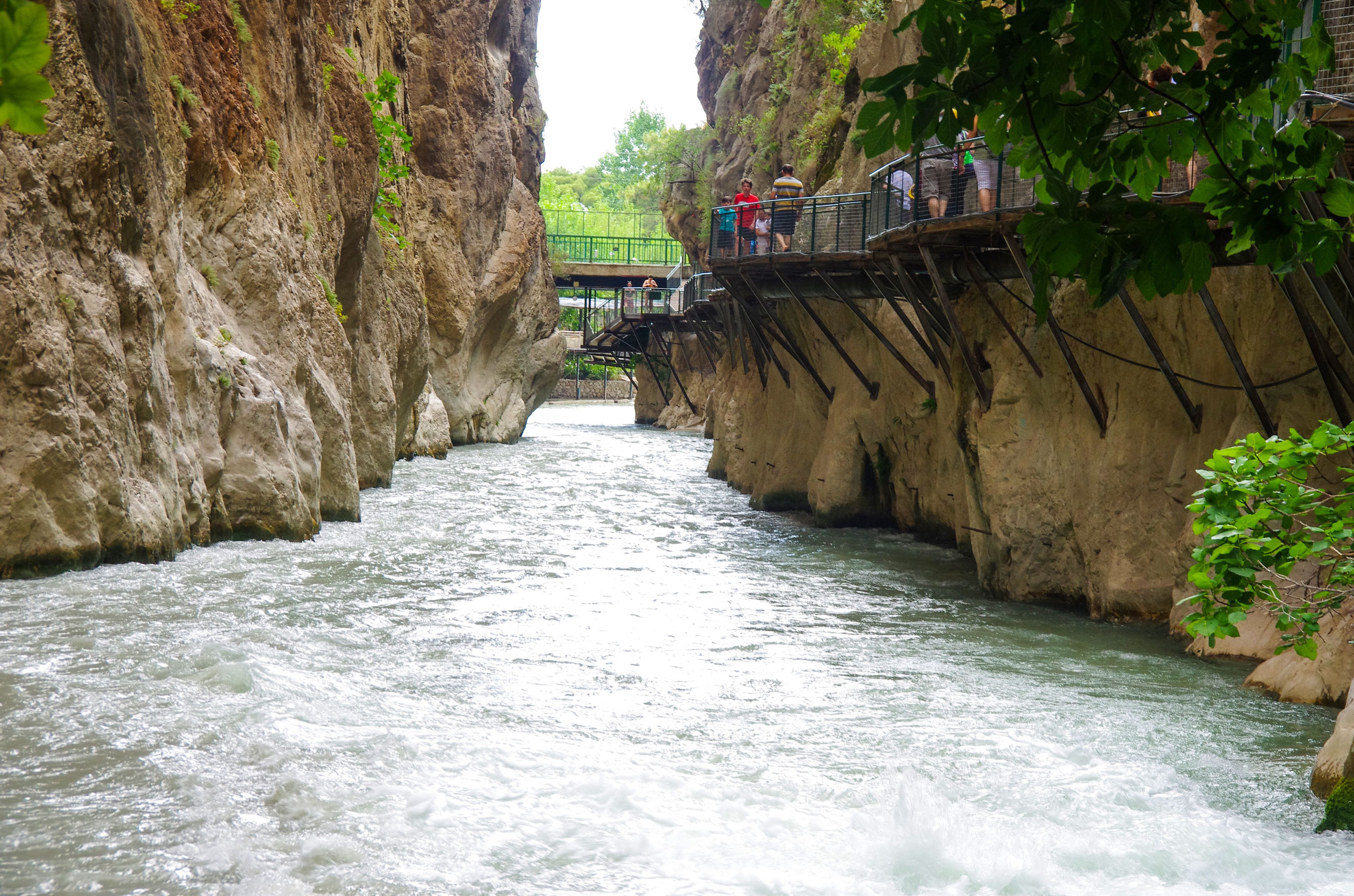 Saklıkent, Turkey - June, 2019: A view from the canyon in Saklıkent National Park