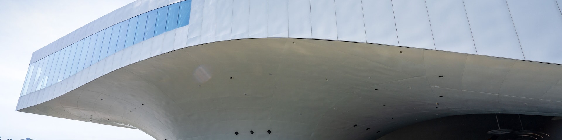 KAOHSIUNG, TAIWAN -- June 8, 2018: A panoramic view of the recently completed National Center for the Performing Arts located in the Weiwuying Metropolitan Park