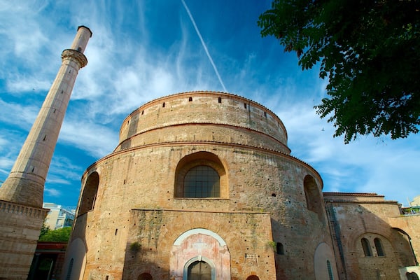 Thessaloniki welches beinhaltet Ansichten und historische Architektur