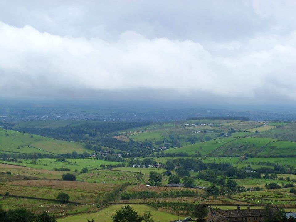 View from the top of Pendle hill