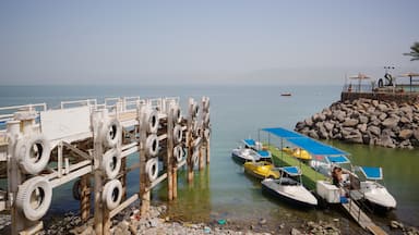 Tiberias Marina which includes general coastal views
