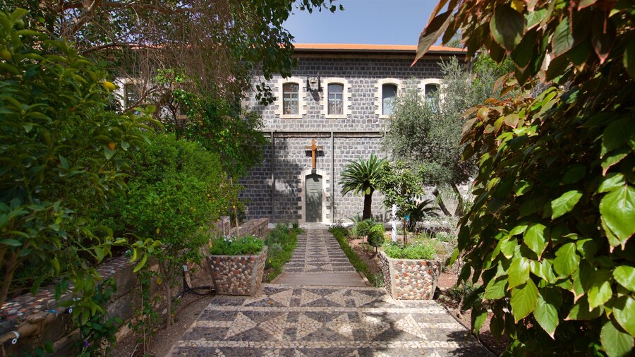 St. Andrew’s Church of Scotland, Tiberias featuring a garden and a church or cathedral
