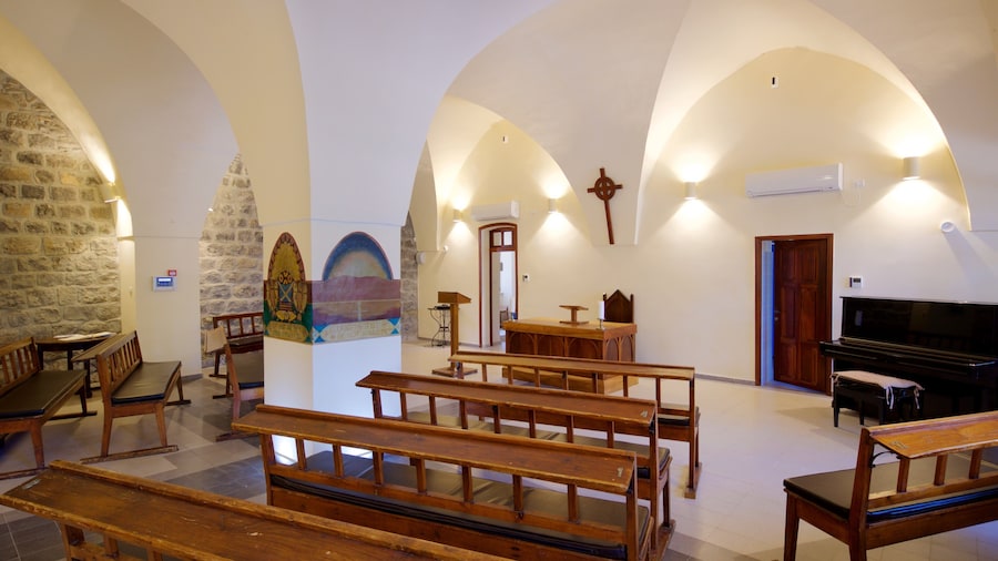 St. Andrew’s Church of Scotland, Tiberias showing a church or cathedral and interior views