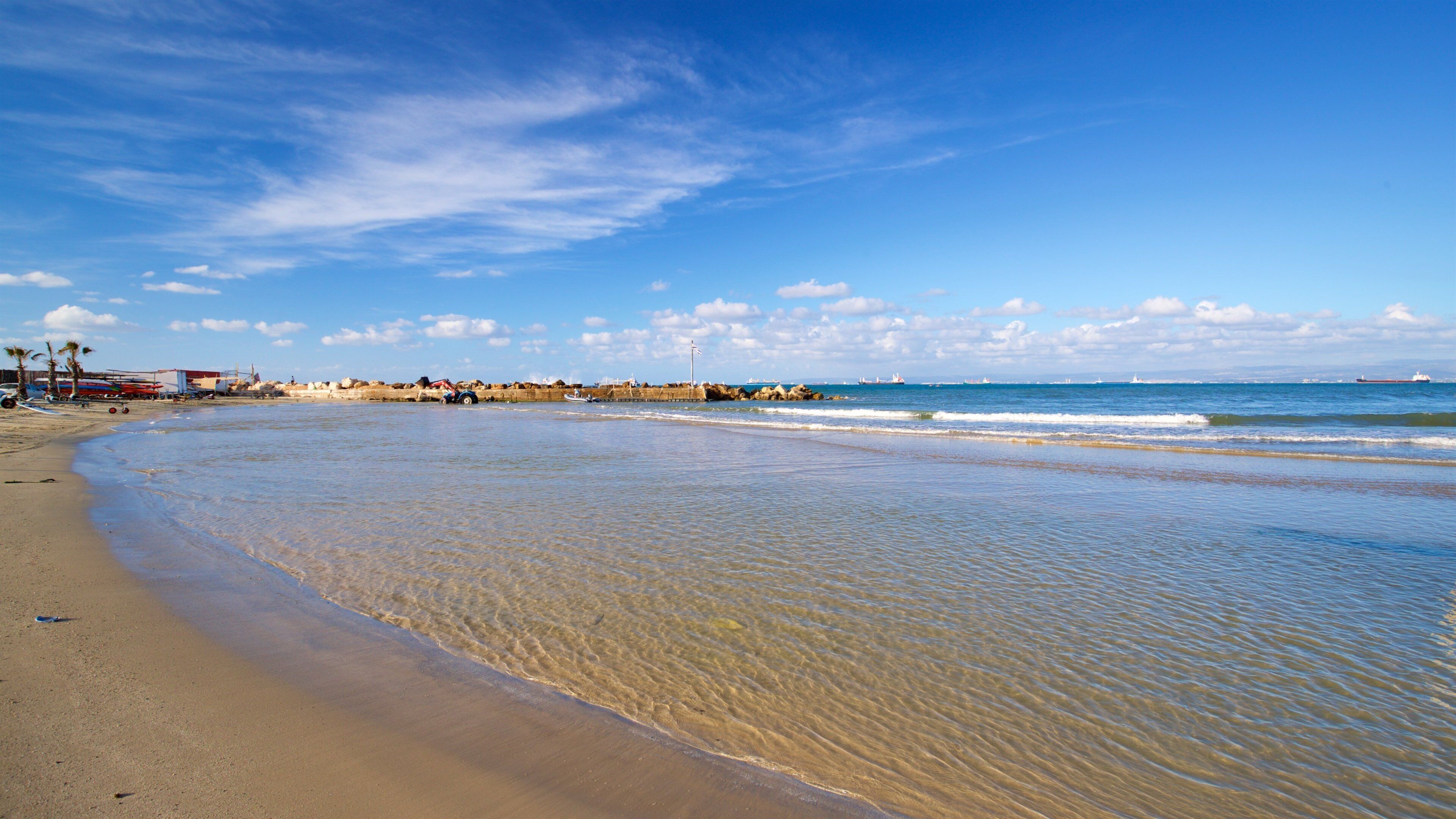 Quiet Beach which includes general coastal views and a sandy beach