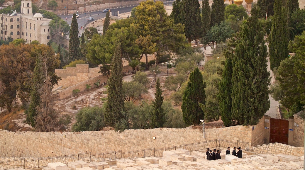 Oliebjerget såvel som en lille gruppe mennesker