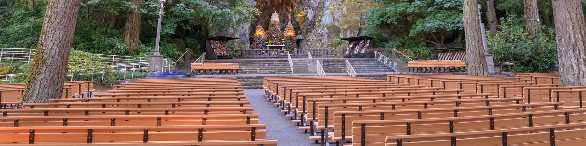 The Grotto, is a Catholic outdoor shrine and sanctuary located in the Madison South district of Portland, Oregon, United States