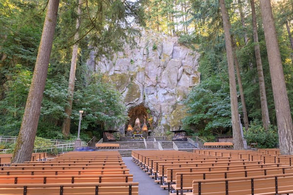 The Grotto, is a Catholic outdoor shrine and sanctuary located in the Madison South district of Portland, Oregon, United States