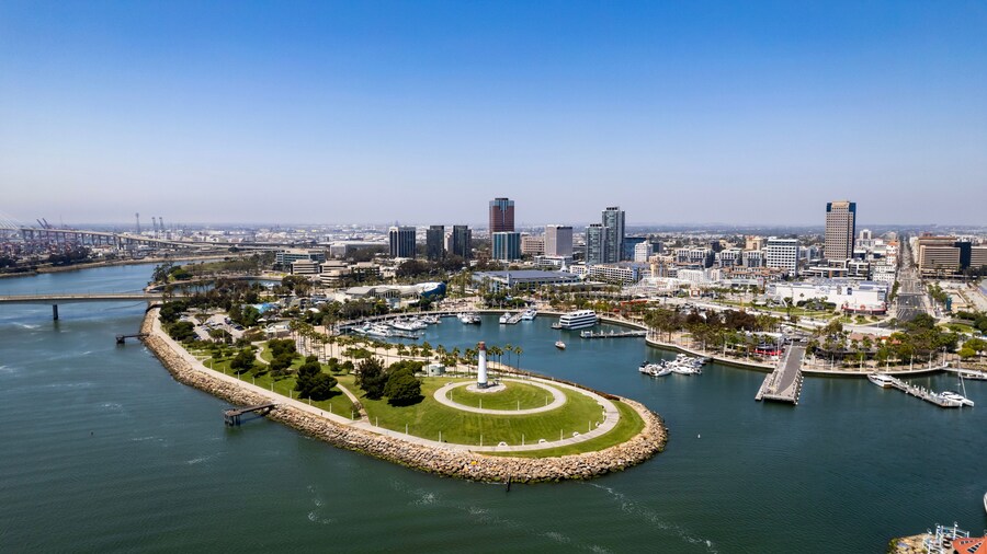 Port of Long Beach in Southern California