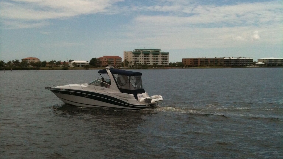 Peace River not far from Fishermanâs Village, Punta Gorda, Florida.