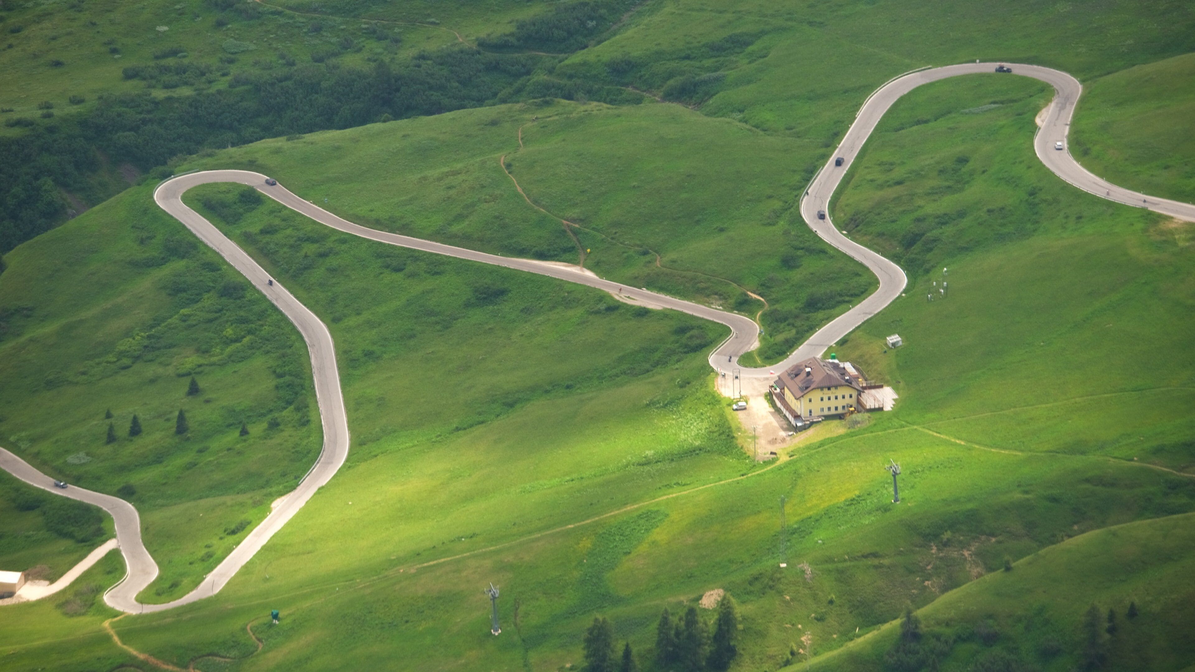 Trentino showing farmland and mountains