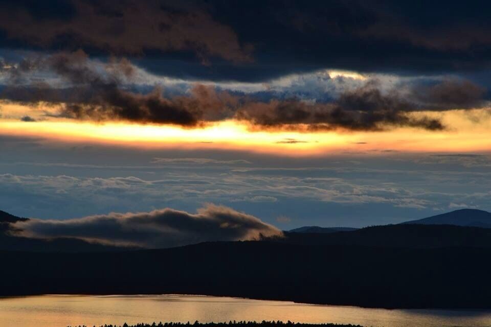 Sunset from the Height of Land - one of the most beautiful places in Maine