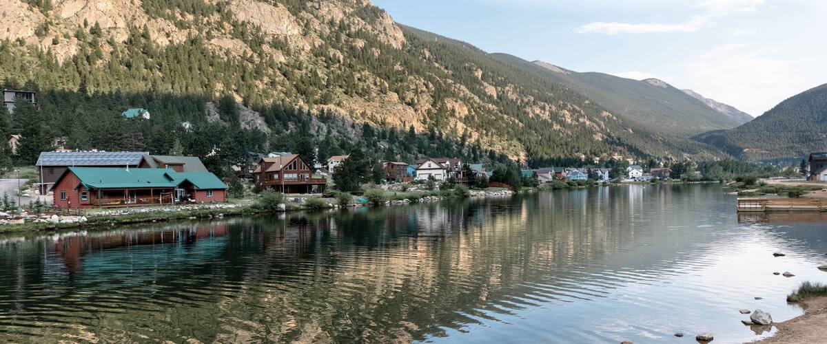 lake and mountains in Georgetown, Colorado