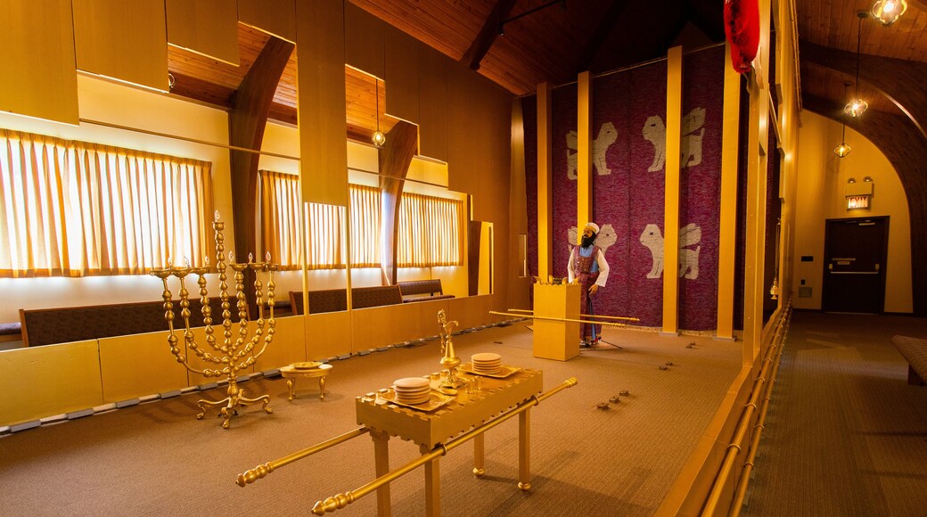 Biblical Tabernacle Reproduction showing interior views