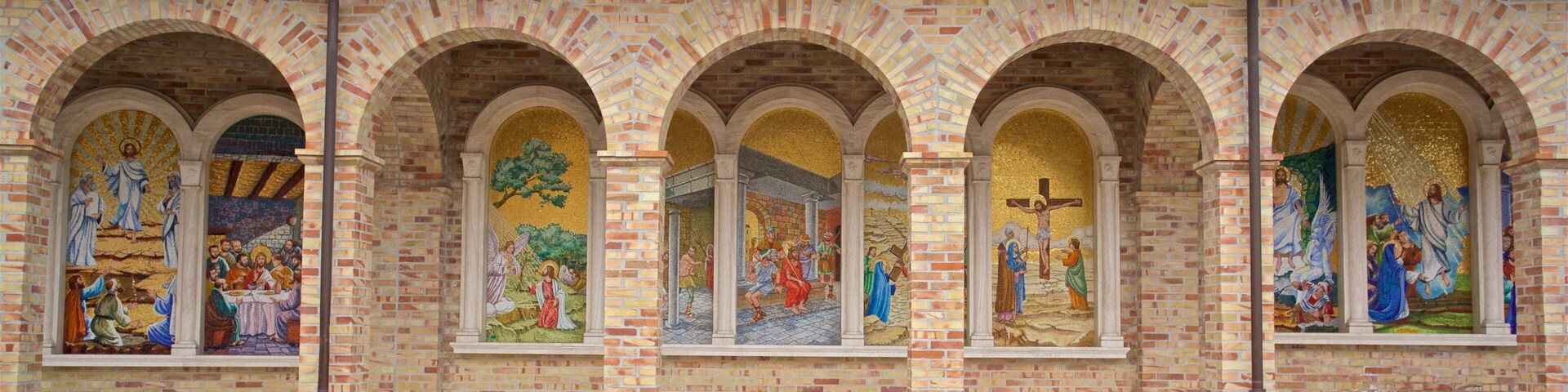 Santuario della Madonna dello Splendore featuring art and religious elements