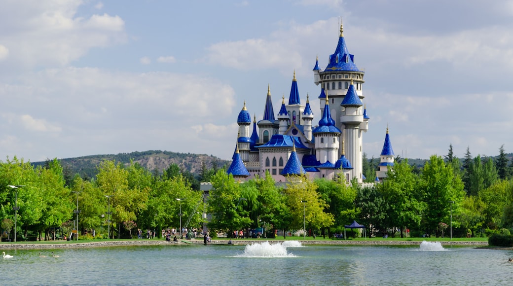 Fairytale castle in Sazova Park, Eskisehir.Turkey
