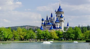 Fairytale castle in Sazova Park, Eskisehir.Turkey