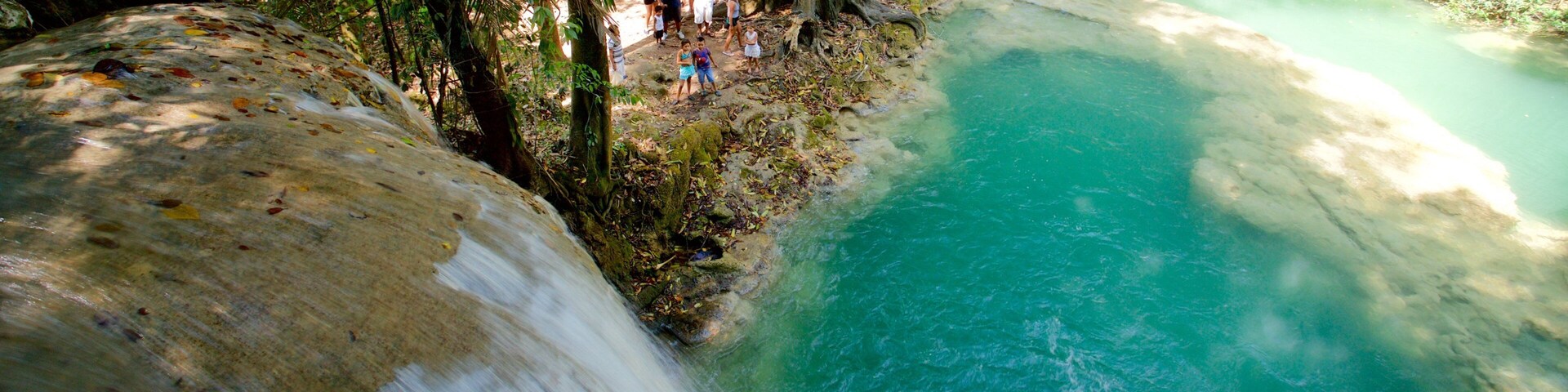 Cascadas de Roberto Barrios featuring a waterfall and a river or creek
