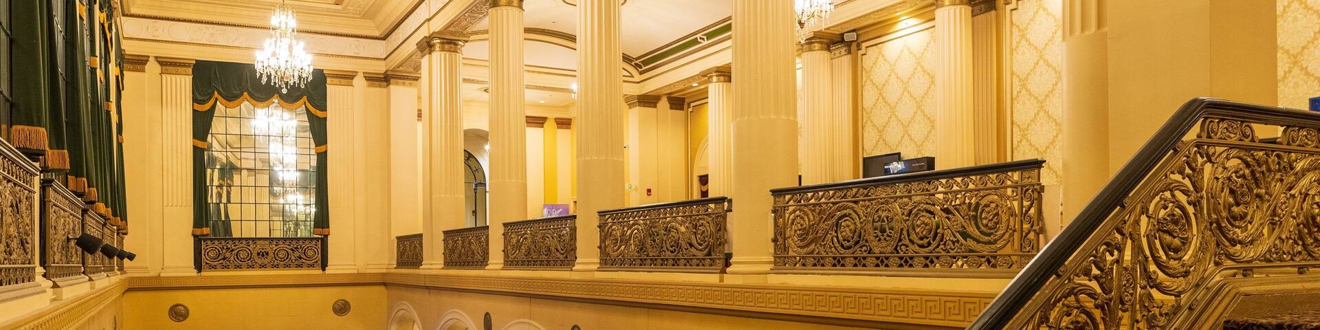 The Hanover Theatre for the Performing Arts showing interior views and heritage elements