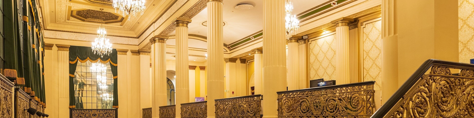 The Hanover Theatre for the Performing Arts showing interior views and heritage elements